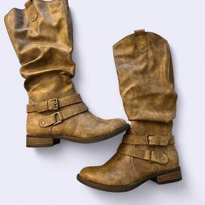 Women's Equestrian Slouch Calf Boots
